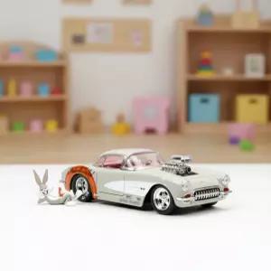 헐리웃라이드 루니툰 다이캐스트 시보레콜벳 플리머스 로드런너 벅스버니 다이캐스팅 미니카 세트