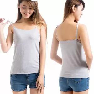 [라일리여성의류] Rly 여성 캡내장 나시 끈조절 노브라 민소매 런닝 3