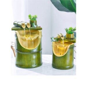 가정용 대나무분수 미니분수대 인테리어소품 천연가습 가정용분수 개업 행운의분수대