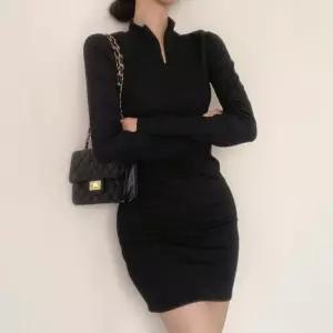 [라일리여성의류] Rly 지퍼넥 캐주얼 슬림핏 원피스 N0 미니원피스 지