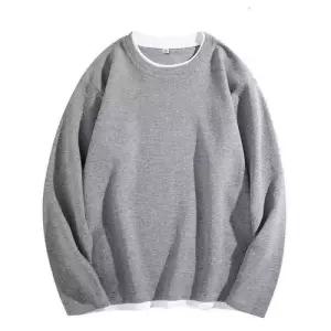 투피스 페이크 남사친 캐주얼 라운드넥 맨투맨 봄옷 빅사이즈 원픽1