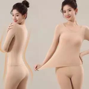 [라일리여성언더웨어] Rly 여성 캡내장 노브라 밀착 내복세트 겨울 내의 이