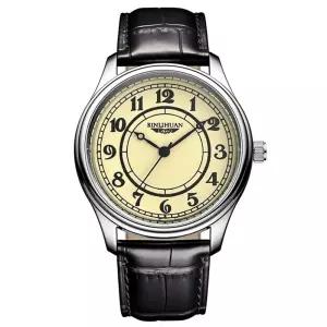 아날로그 손목 라운드 수능 가죽 자인 초 바늘 학생 시계 메탈 패션