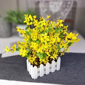  봄이와요 개나리 울타리 화분 조화 장식 인테리어소품 