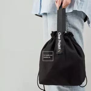 데일리 끈 조절 미니 보냉백 도시락 가방이유식 피크닉백 휴대용파우치 방수 보온백 죽통 캠핑용 식사준비