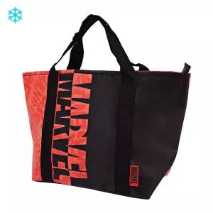 마블 로고네온 2중런치백 (보냉도시락가방)보냉 치가방 소풍 나들이 보온보냉백 보냉백 보온백