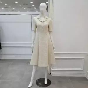 [미니멈]카라넥 트위드 원피스 (MYBAWO3150 LY)_IC