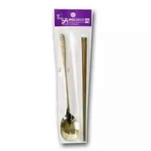 명성 VV61KB38 골드 성인 수저 젓가락 세트 스푼 식기 커트러리