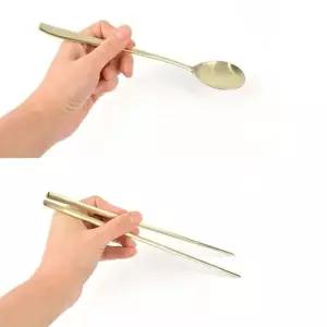 업소용 FB34YI46 티타늄 라인 숟가락 젓가락 세트 식기 식탁 식