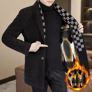 남친 회색 하프 모직 정장 코트 디제너럴 미디움 사이즈 파일 통제가 커피 크로나 메인 다크 원픽1