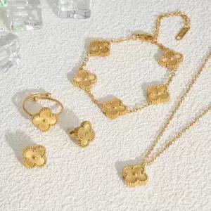 클로라 써지컬 주얼리 4종세트 목걸이 귀걸이 팔찌 반지 SD-251260