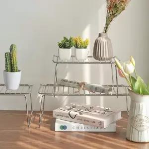 주방 욕실 다용도 적층 수납선반 소 대 주방정리선반 수납선반 스텐선반