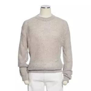 매장정품 renoma SS 프리미엄 베이지브라운 시스루 라운드니트 (RQAMKT04AB) 1196926