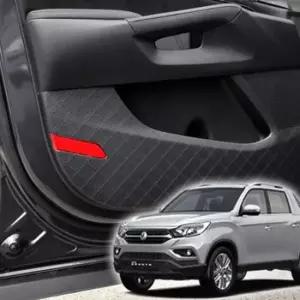 스크래치커버 렉스턴스포츠 가죽 도어커버 아칸 스크래치방지커버