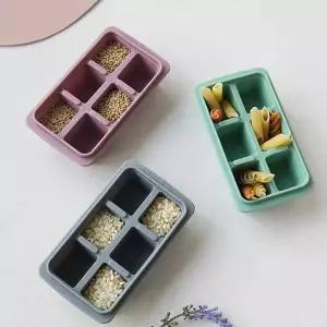 [골드스마일]파스텔 실리콘 뚜껑 미니 아이스큐브 1P 얼음 이유식 얼음만들기