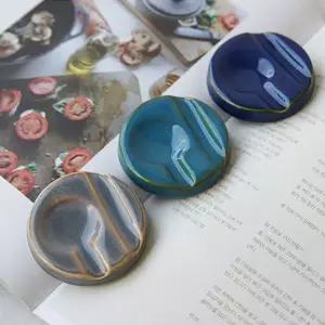 [골드스마일]모던컬러 도자기 수저받침 1P 숟가락 젓가락 받침대 주방위생용품