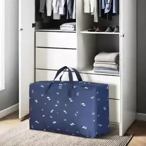 ( )이불정리함 옷 속옷 양말 이사 여행 캠핑 다용도 대용량 가방 수납함 70x50x25cm
