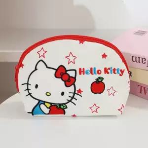 헬로키티 산리오 빈티지 반원 파우치 캐릭터 화장품 소품 수납 지갑 C2-441181 441198