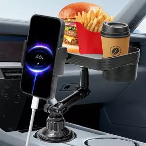 TKB 3in1 차량용 컵홀더 스마트폰거치대 트레이확장형선반 용거치대 용홀더 용트레이 용폰