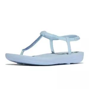 핏플랍 여성 아이쿠션 스플러쉬 스파클 T-스트랩 샌들 클라우디 블루 [백화점 매장판]