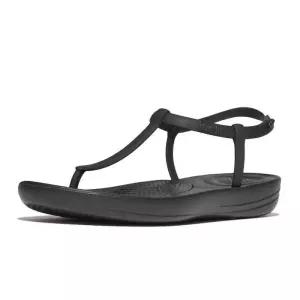 핏플랍 여성 아이쿠션 스플러쉬 T-스트랩 샌들 올 블랙 FT64K2Q075 [백화점 매장판]