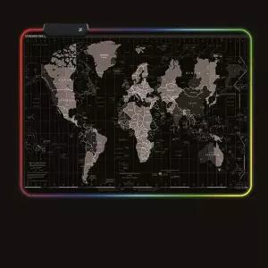 LED 247OXL20 마우스 장패드 35x25cm 세계지도 pc 게이밍용