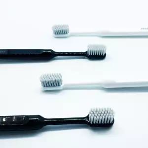 미소미 은이온 향균 소프트 미세모 칫솔 슬림 라운드 헤드 2개(화이트1+블랙1)