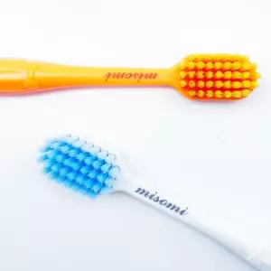 미소미 강모 칫솔 탄성모 와이드 헤드 칫솔 2개(화이트)