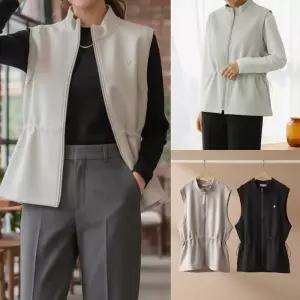 위쉬몰 SM 뱃지스트링집업조끼(X345H603) 빅사이즈