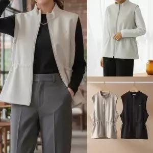 위쉬몰 SM 뱃지스트링집업조끼 X345H603) 빅사이즈