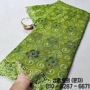 2025 나이지리아 고품질 튤 레이스 원단 웨딩 파티 재봉용 쉬폰 기퓌르 자수 코튼 5야드 XL110