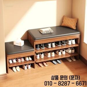 다층 나무 신발 캐비닛 거실 가구 집 입구 교체 의자 포함 단단한 정리함