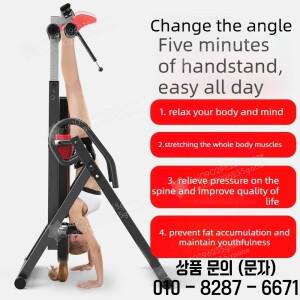 헤드레스트와 조절 가능한 보호 벨트가 있는 중력 중량급 인버전 테이블 통증 완화 치료용 등 스트레칭 기