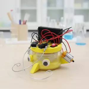 로봇 진공청소기 만들기 먼지흡입 공기압력차이 리미트스위치 방향전환 고속모터 (1인용)