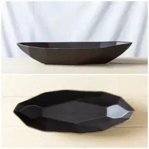 그릇기 이천도자기 다이아 무광 타원형 그라탕기 도자기 접시
