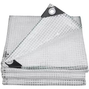 대형 반투명 방수포 PVC 방수 천막 발코니 햇빛 차단 야외 가림막