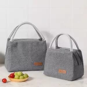 손잡이 보온보냉백 도시락가방 무지 심플 런치백 도시락가방 보온보냉