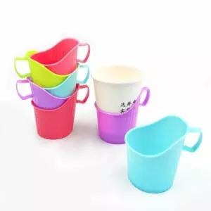 종이컵 홀더 플라스틱 손잡이 받침 종이컵디스펜서 종이컵손잡이컵홀더