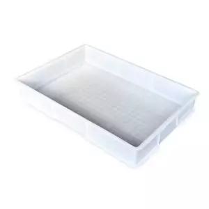 낮은 플라스틱 바구니 오픈형 대형 트레이 박스 사각 수납