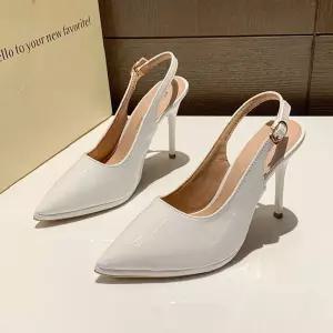 엘럽 여친 사계절 오버사이즈 슬리백 스틸레토 웨지힐 샌들 하이힐 박템5