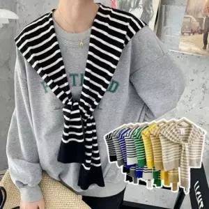 봄여름 단가라 숄가디건 페이크가디건 레이어드가디건 가디건 봄패션코디 페이크 여성 케이프 여자봄패션