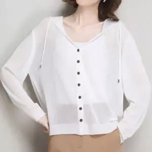 봄가을 여름 얇은소재 여리여리 니트 후드 가디건 여성 루즈핏 가을원피스 롱 꽈베기 가디건 봄자켓 남자