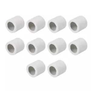 uxcell 10mm 직경 세라믹 절연 튜브 단일 보어 알루미나 도자기 고온 절연체 파이프 (가열 요소용) 10개입