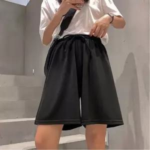 허리밴딩 통넓은 플 여름 반바지 4부 4 여름바지