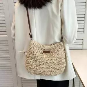 여성 크로스백 라탄가방 그물가방 여름 여름 밀짚가방