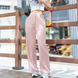 휘뚜루마뚜루 여성 밴딩 와이드 팬츠 여름 여자 골지 코듀로이 쿨 팬츠