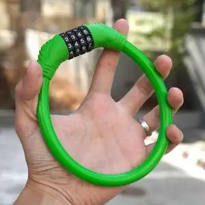 ( )자전거 미니 번호키 와이어락 그린 자물쇠 휴대용 도난 방지 잠금장치