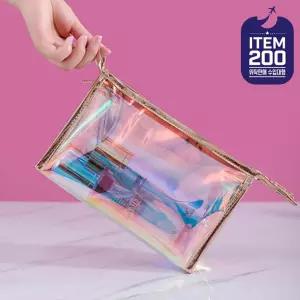 홀로그램 메이크업 투명 파우치 파우치 화장품파우치 여행용파우치