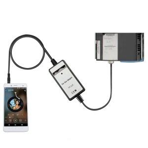 요미쿠 AUX 어댑터, 카 오디오 3.5mm 코드 MP3 CD 체인저, 혼다 시빅 2006-2010, 어코드 2003-2011, 오디세이 2005-2010, 파일럿 2005-2011 호환