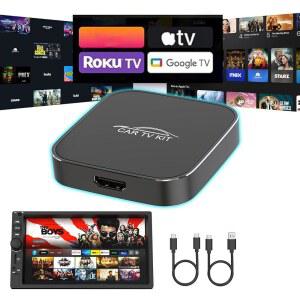 용 무선 카플레이 어댑터, TV 스틱 및 게임 콘솔용 HDMI 입력 기능이 있는 카 메이트, 플러그 앤 플레이, 2016년 공장용 유선 iOS 10+ 탑재 차량에 적합